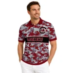 South Carolina Gamecocks Polo Shirt Personalized Camo Band Garnet Best Selling