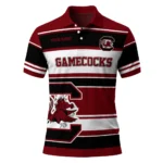 South Carolina Gamecocks Polo Shirt Personalized Horizontal Blocks Garnet Best Selling