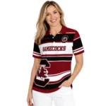 South Carolina Gamecocks Polo Shirt Personalized Horizontal Blocks Garnet Best Selling