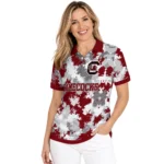 South Carolina Gamecocks Polo Shirt Personalized Pixel Camo Garnet Best Selling