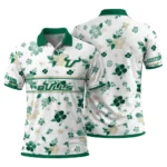 South Florida Bulls Polo Shirt Personalized Floral Pinstripe Green White Best Selling