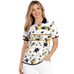 Southern Miss Golden Eagles Polo Shirt Custom Floral Pinstripe Black White Best Selling