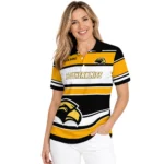 Southern Miss Golden Eagles Polo Shirt Custom Horizontal Blocks Black Best Selling