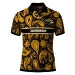 Southern Miss Golden Eagles Polo Shirt Custom Paisley Band Black Best Selling