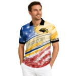 Southern Miss Golden Eagles Polo Shirt Custom Star Stripes Red Blue Best Selling