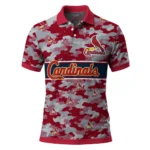 St Louis Cardinals Polo Shirt Custom Camo Band Red Best Selling