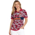 St Louis Cardinals Polo Shirt Custom Camo Band Red Best Selling