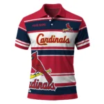 St Louis Cardinals Polo Shirt Custom Horizontal Blocks Red Best Selling