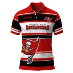 Tampa Bay Buccaneers Polo Shirt Custom Horizontal Blocks Red Best Selling