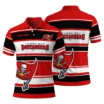 Tampa Bay Buccaneers Polo Shirt Custom Horizontal Blocks Red Best Selling