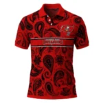 Tampa Bay Buccaneers Polo Shirt Customized Paisley Band Red Best Selling