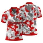 Tampa Bay Buccaneers Polo Shirt Customized Pixel Camo Red Best Selling