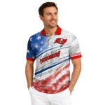 Tampa Bay Buccaneers Polo Shirt Personalized Star Stripes Red Blue Best Selling