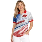 Tampa Bay Buccaneers Polo Shirt Personalized Star Stripes Red Blue Best Selling