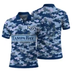 Tampa Bay Rays Polo Shirt Customized Camo Band Navy Best Selling