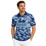 Tampa Bay Rays Polo Shirt Customized Camo Band Navy Best Selling