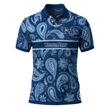 Tampa Bay Rays Polo Shirt Customized Paisley Band Navy Best Selling