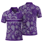 Tcu Horned Frogs Polo Shirt Custom Paisley Band Purple Best Selling