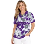 Tcu Horned Frogs Polo Shirt Custom Pixel Camo Purple Best Selling