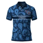Tennessee Titans Polo Shirt Personalized Paisley Band Navy Best Selling