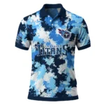 Tennessee Titans Polo Shirt Personalized Pixel Camo Navy Best Selling