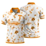 Tennessee Volunteers Polo Shirt Customized Floral Pinstripe Orange White Best Selling