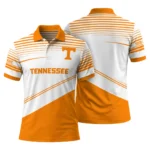 Tennessee Volunteers Polo Shirt Customized Slanted Stripes Orange White Best Selling