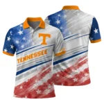 Tennessee Volunteers Polo Shirt Customized Star Stripes Red Blue Best Selling