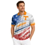 Tennessee Volunteers Polo Shirt Customized Star Stripes Red Blue Best Selling