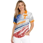 Tennessee Volunteers Polo Shirt Customized Star Stripes Red Blue Best Selling