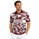 Texas Am Aggies Polo Shirt Personalized Camo Band Maroon Best Selling
