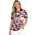 Texas Am Aggies Polo Shirt Personalized Camo Band Maroon Best Selling