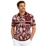 Texas Am Aggies Polo Shirt Personalized Paisley Band Maroon Best Selling