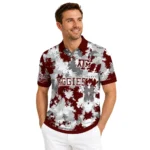 Texas Am Aggies Polo Shirt Personalized Pixel Camo Maroon Best Selling