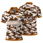 Texas Longhorns Polo Shirt Customized Camo Band Orange Best Selling