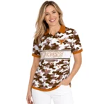 Texas Longhorns Polo Shirt Customized Camo Band Orange Best Selling