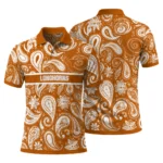 Texas Longhorns Polo Shirt Customized Paisley Band Orange Best Selling