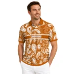 Texas Longhorns Polo Shirt Customized Paisley Band Orange Best Selling