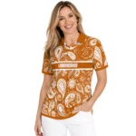 Texas Longhorns Polo Shirt Customized Paisley Band Orange Best Selling
