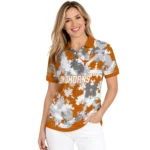 Texas Longhorns Polo Shirt Customized Pixel Camo Orange Best Selling