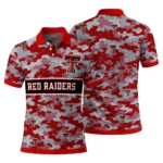 Texas Tech Red Raiders Polo Shirt Custom Camo Band Red Best Selling