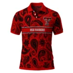 Texas Tech Red Raiders Polo Shirt Custom Paisley Band Red Best Selling