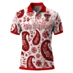 Texas Tech Red Raiders Polo Shirt Custom Paisley Florals Red White Best Selling
