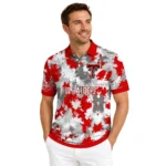 Texas Tech Red Raiders Polo Shirt Custom Pixel Camo Red Best Selling