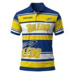 Toledo Rockets Polo Shirt Personalized Horizontal Blocks Blue Best Selling