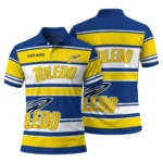 Toledo Rockets Polo Shirt Personalized Horizontal Blocks Blue Best Selling