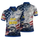 Toledo Rockets Polo Shirt Personalized Star Brushstrokes Blue Best Selling