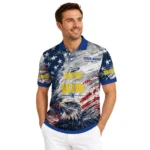 Toledo Rockets Polo Shirt Personalized Star Brushstrokes Blue Best Selling