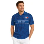 Toronto Blue Jays Polo Shirt Custom Paisley Band Blue Best Selling