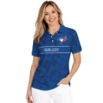 Toronto Blue Jays Polo Shirt Custom Paisley Band Blue Best Selling
